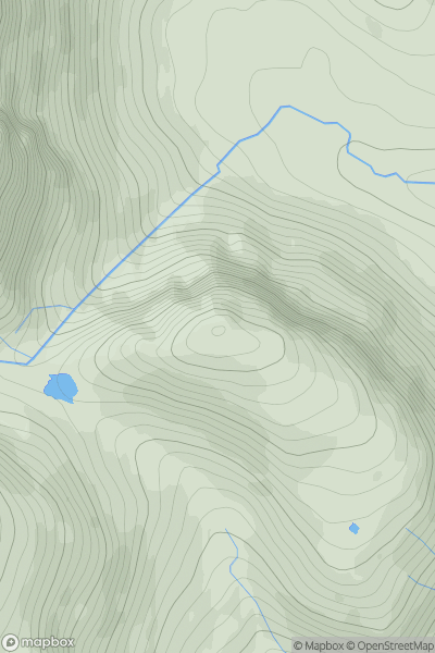 Thumbnail image for An Stac [Minginish and the Cuillin Hills] showing contour plot for surrounding peak